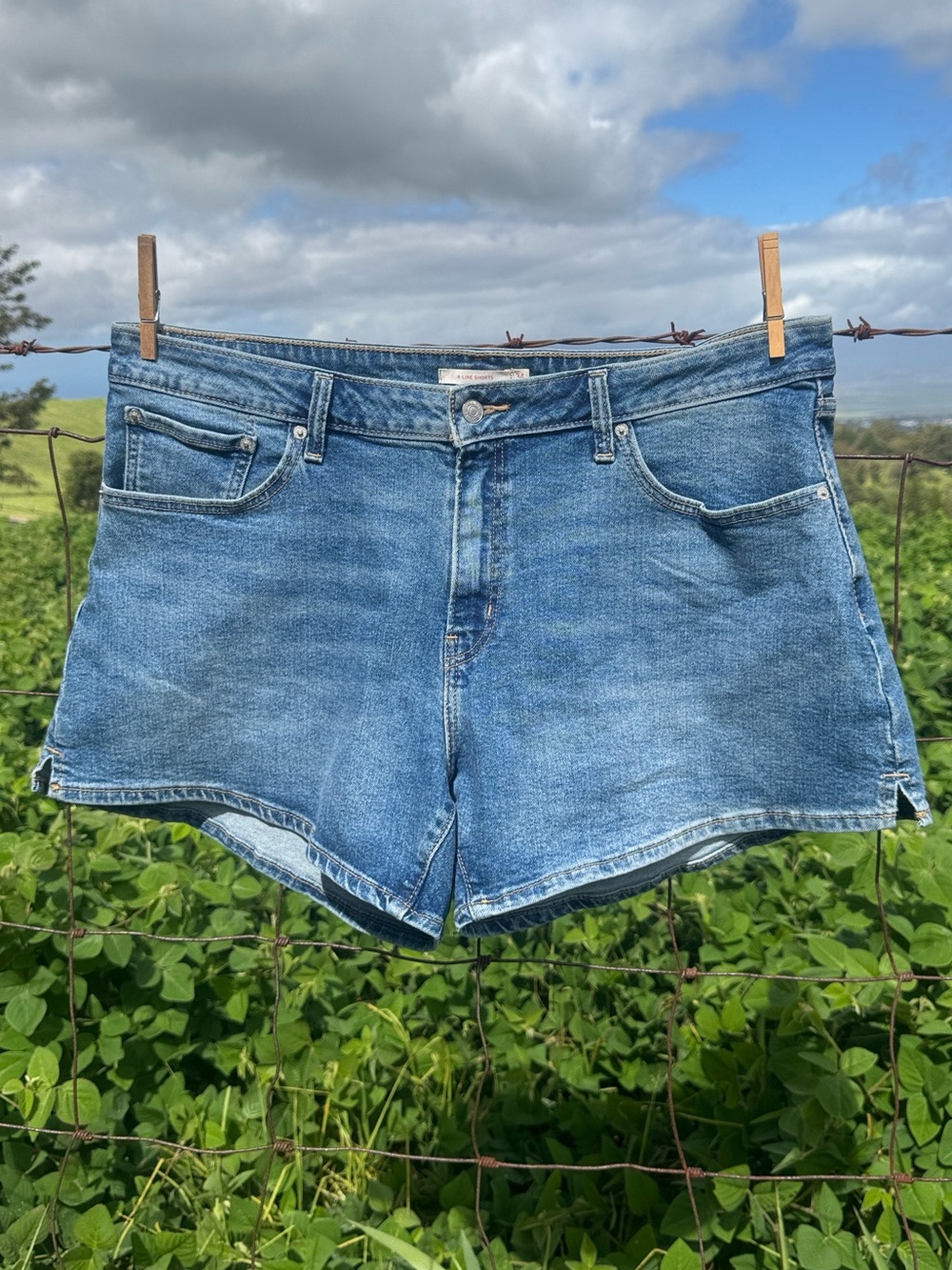 Levi’s a line women’s denim shorts cotton size 34